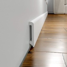 Battiscopa bianco 7,5 x 1,4 cm