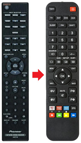 Telecomando adatto per pioneer - telecomando,