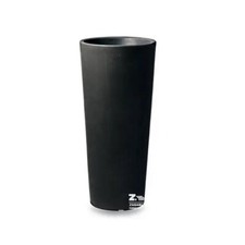 VASO GENESIS TONDO IN RESINA ALTO 100 CM COLORE ANTRACITE X INTERNO ED ESTERNO