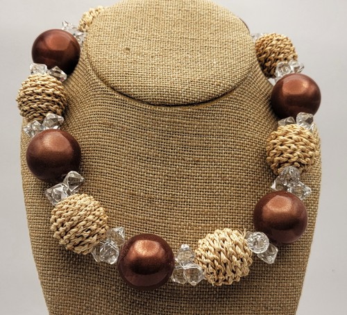 Collana vintage vetro - in,