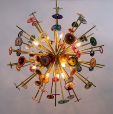 Lampadario Sputnik In Ottone