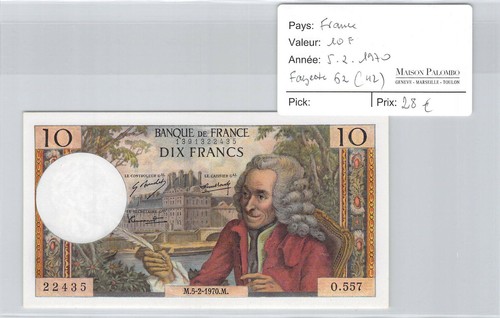 Biglietto francia 10 franchi - francia,