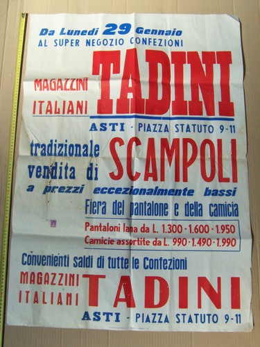 Manifesto originale 1962 - originale,