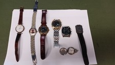 Lotto di 7 Orologi,Pulsar,Lady'sw, Caravelle,Kienzle,Tissot,SK e uno da Taschino