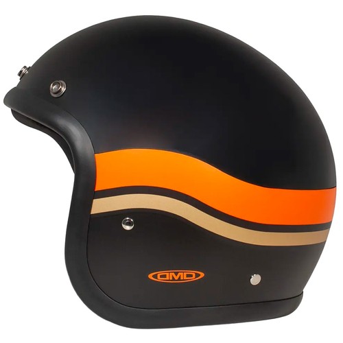 Casco dmd jet retro nero - casco,