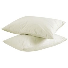 MAXIME MAISON - Coppia Federe Cuscino Letto, Misto Cotone, Tinta Unita (52x82cm)