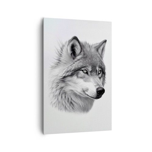 Quadro tela 80x120cm lupo - tela,