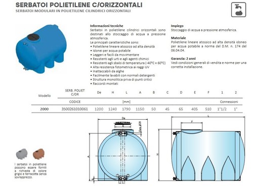 Serbatoio cordivari - serbatoio, in