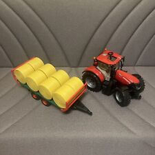 Bruder Trattore Grande CASE IH OPTUM 300 Usato Praticamente Nuovo Con Carrello