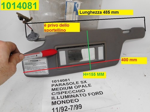Visiera parasole anteriore