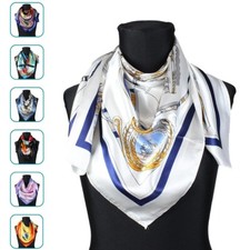 Foulard donna multicolore 90x90 fantasia colorata leggero e traspirante