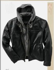 Giacca biker uomo in ecopelle