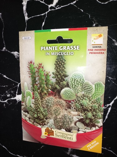 Bustina semi piante grasse - piante,