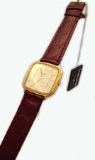 LONGINES OROLOGIO UOMO ORO MASSICCIO 18 KT COCCODRILLO WATCH MAN GOLD CROCRODILE