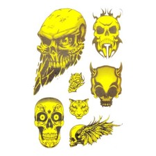 Adesivo teschio Personalizzazione Moto Auto Casco Carene Decalcomania teschio