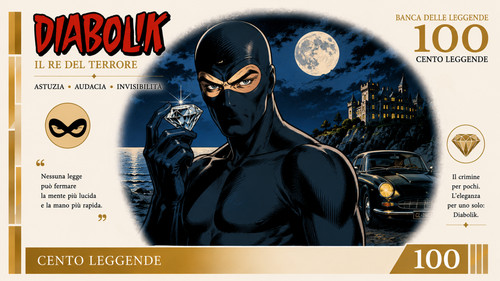 Diabolik fumetti banconota - diabolik,