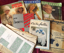 riviste femminili maglia cucIto ricamo uncinetto anni  '70 '80 MANI DI FATA AMIC