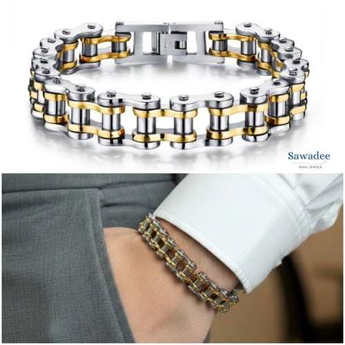 Bracciale uomo catena moto