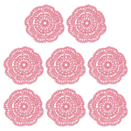 8pcs centrini all uncinetto - centrini, all'uncinetto