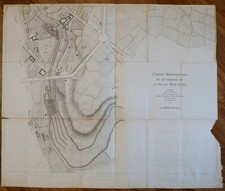1774 JAILLOT   Partie Meridionale Du Quartier De La Place Maubert FRANCIA MAP