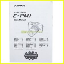 Libretto di istruzioni Olympus Pen Mini E-PM1 Manuale in italiano, E, F, G, S