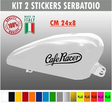 Kit 2 adesivi moto serbatoio CAFE RACER chopper harley custom old vintage c.1668