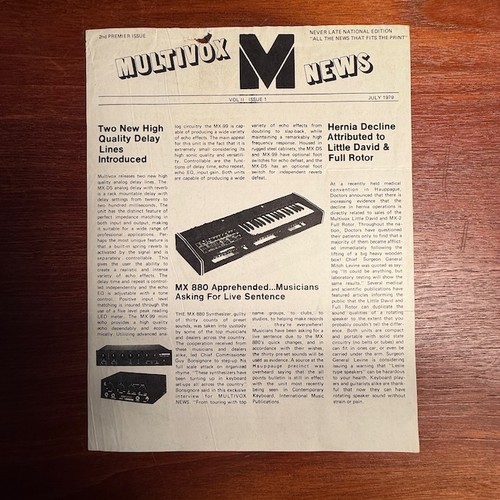 Vintage multivox news - vintage,