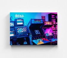 Quadro su tela sala giochi al