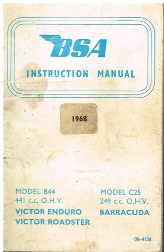 Bsa b44 victor enduro - victor, enduro/roadster