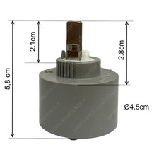 Cartuccia 45 mm rubinetto