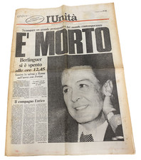 L'Unità 1984 MORTE ENRICO