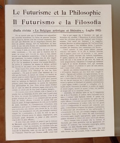 Manifesto futurista - futurista, le