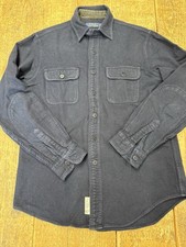 Ralph Lauren Polo Camicia Flanella US Navy Shirt Tg S Blu Scuro Country Workwear