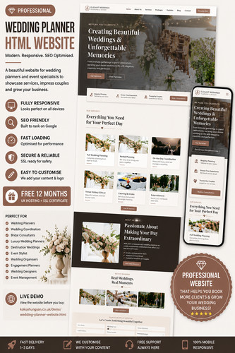 Wedding planner sito html - planner, +