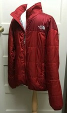 THE NORTH FACE: Cappotto giacca uomo trapuntato rosso/grigio passeggio escursionismo - UK L/G