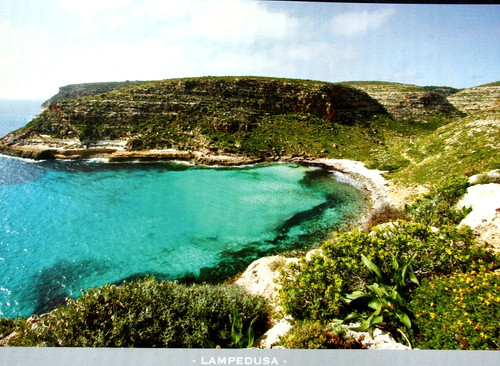 Cartolina sicilia lampedusa - sicilia.,