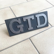 VOLKSWAGEN VW GOLF GTD LOGO SIGLA EMBLEMA FREGIO STEMMA SCRITTA TARGHETTA BADGE