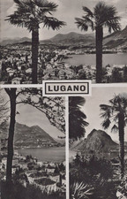 CARTOLINA  LUGANO TICINO SVIZZERA STORIA MEMORIA CULTURA RELIGIONE NON VIAGGIATA