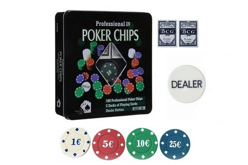 Set poker fiches 100 pezzi - 2, x
