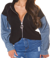 Giacca  con zip donna felpa