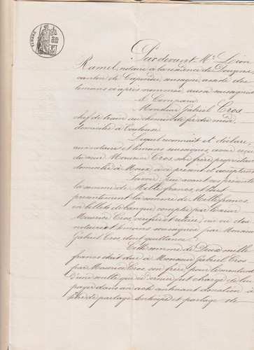 Acte notarié léon ramel - acte,