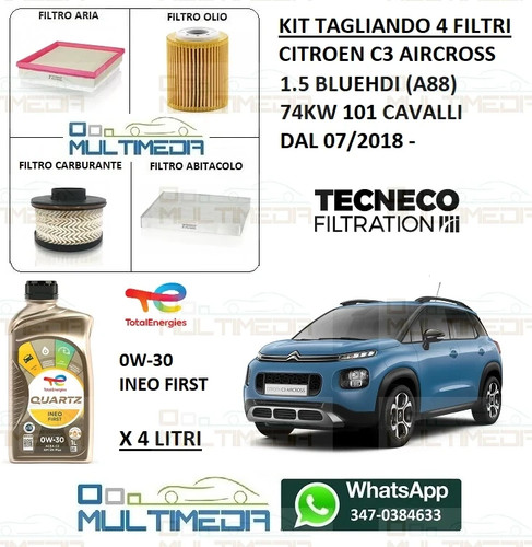 Kit tagliando filtri olio - tagliando,