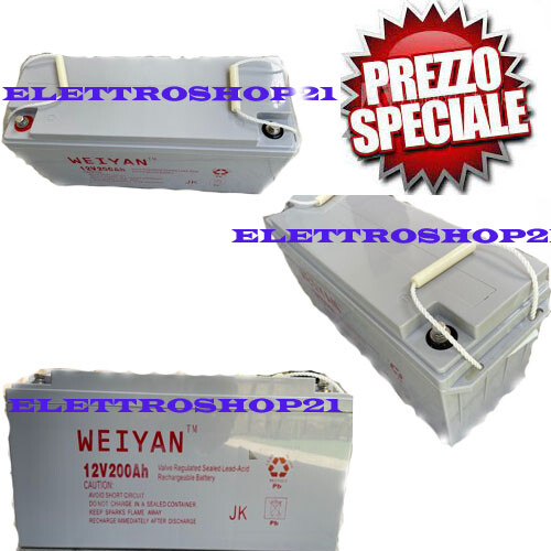 Batteria 200ah 12volt per - , kit