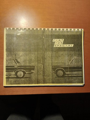 Libretto fiat 125 special - 125, uso