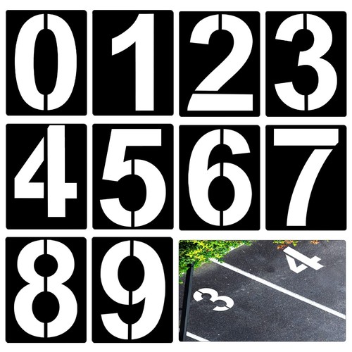 Aiex 25cm stencil con numeri - con,