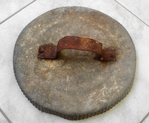 Antico coperchio ferro zincato - ferro,