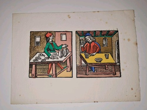 Xilografia stampata torchio - stampata,