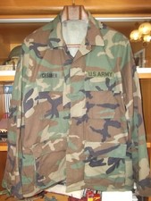 Us Army Woodland Ripstop BDU Jacket Medium Regular + tapes Giacca combattimento