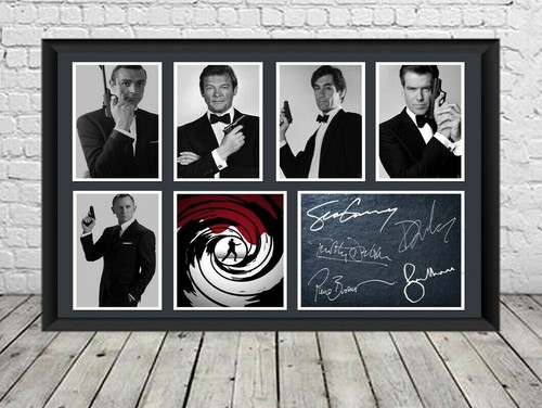 James bond signed photo - james,
