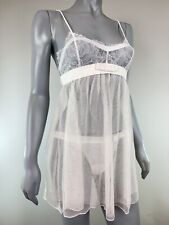 LA PERLA Negligé in bianco, lingerie in pizzo italiano, lingerie di lusso